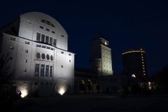 Ofenhaus, Behälterturm und Scheibengasbehälter