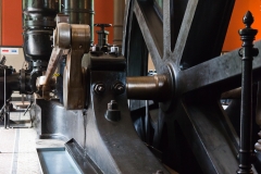 Historisches Wasserwerk Augsburg  Wasserpumpen Schwungrad mit Pleuel