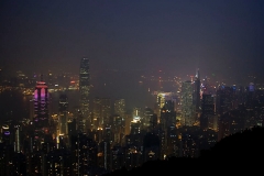 Hongkong Nacht am Victoria Peak