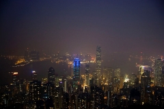 Hongkong Nacht am Victoria Peak