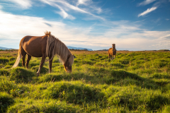 Pferd mit Fohlen