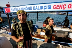Istanbul Fischverkäufer Eminönü