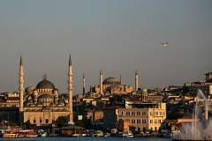 Istanbul Galata Blick auf Hagia Sophia