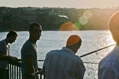Istanbul Fischer am goldenen Horn