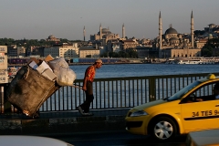 Istanbul Galata Blick auf Hagia Sophia