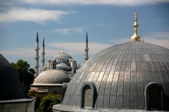 Istanbul Blick auf blaue Moschee