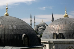 Istanbul Blick auf blaue Moschee